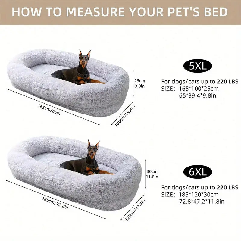 CozyBond Duo – Orthopedic Dog & Human Bed for Comfort & Support