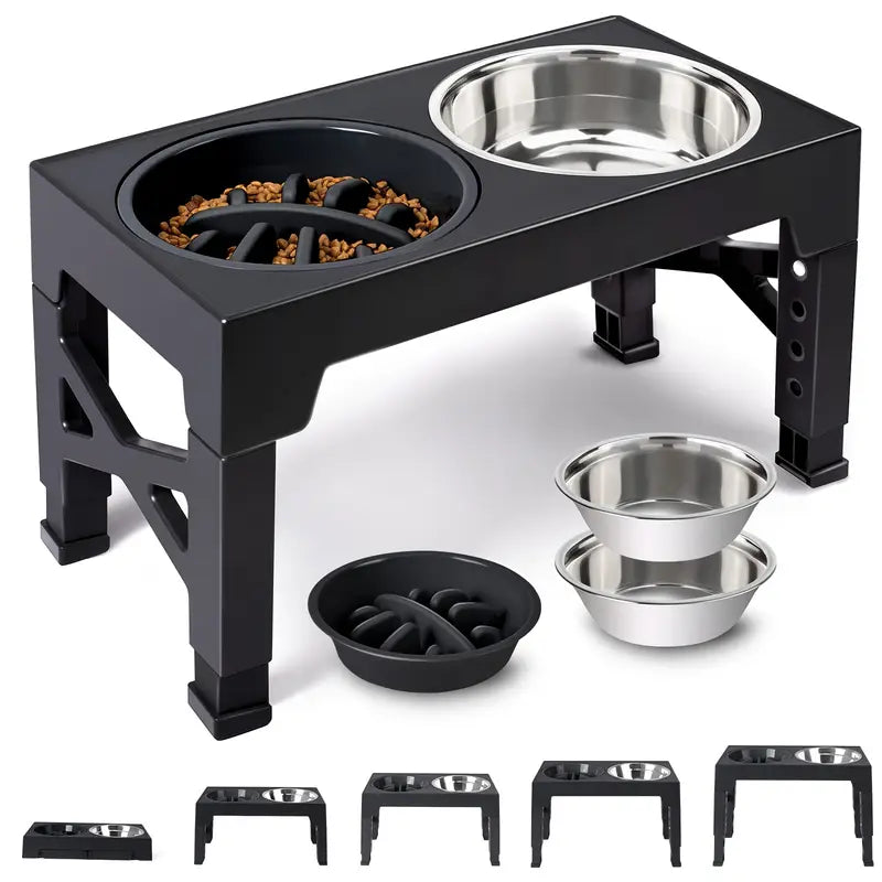 ElevateFeeder Pro – Adjustable Elevated Dog Bowls for Better Digestion
