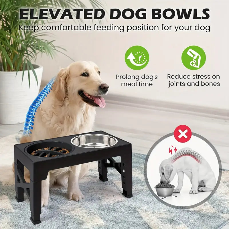 ElevateFeeder Pro – Adjustable Elevated Dog Bowls for Better Digestion