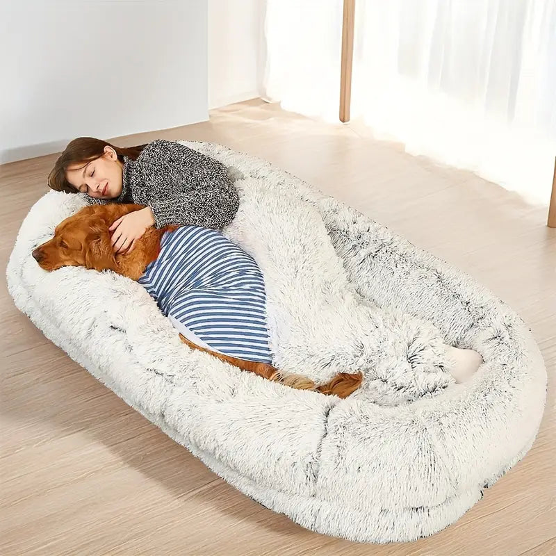 CozyBond Duo – Orthopedic Dog & Human Bed for Comfort & Support