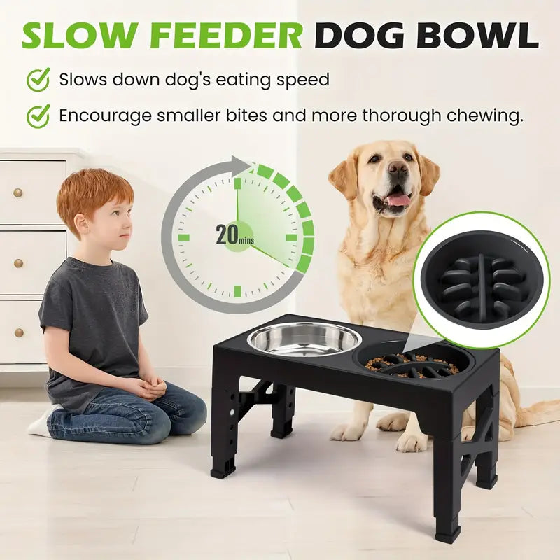 ElevateFeeder Pro – Adjustable Elevated Dog Bowls for Better Digestion