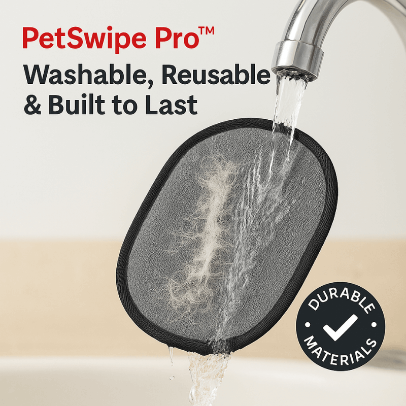 PetSwipe Pro™ - Fast Pet Hair & Lint Remover Glove | Elastic Mesh Technology for Clothes, Furniture, Car & More