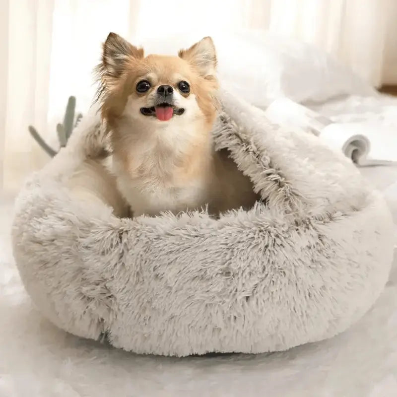 SnugShell™ Calming Winter Cave for Pets