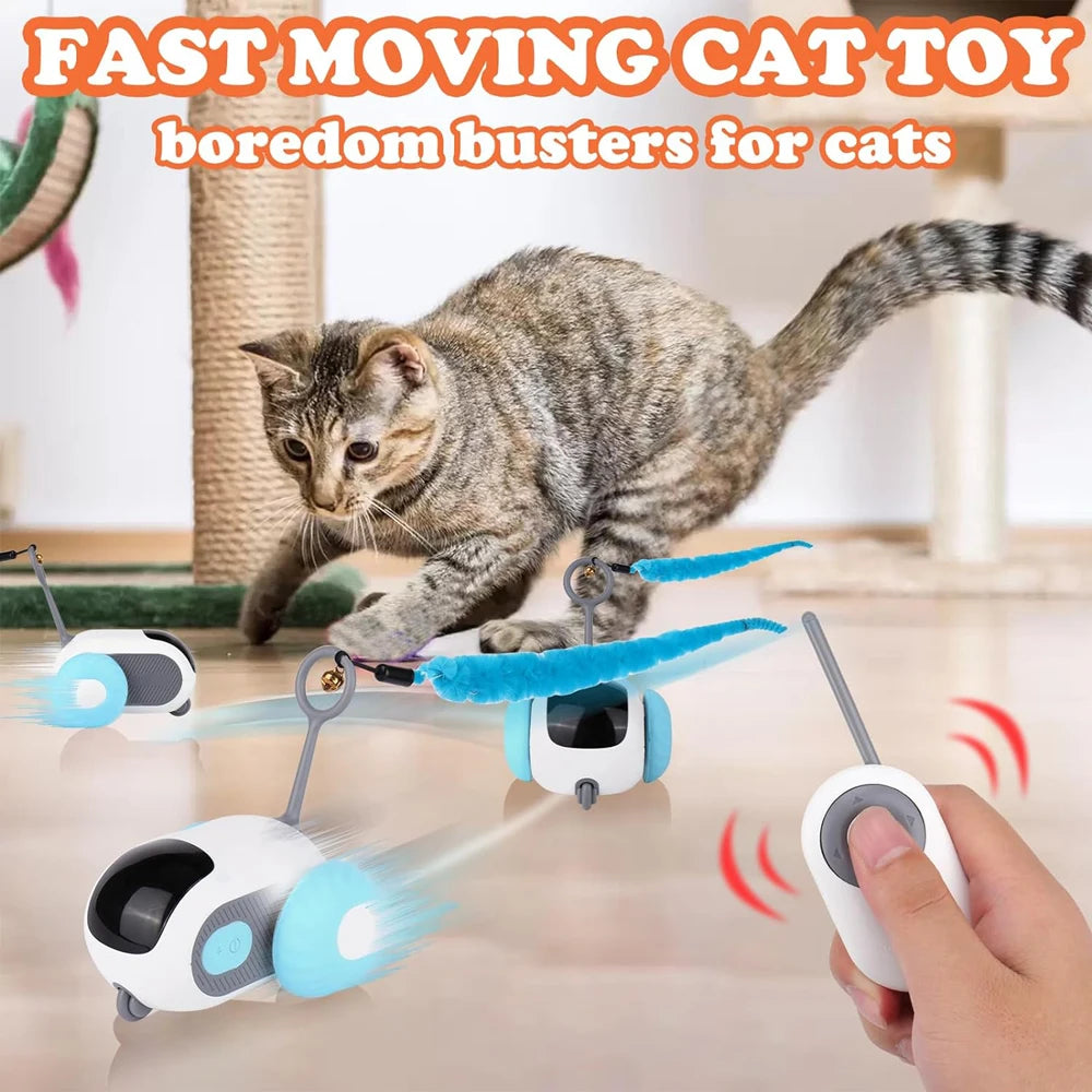 ChaseBuddy – Remote & Automatic Interactive Cat Toy for Engaging Play