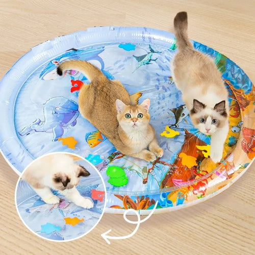 AquaPaws – Interactive Water Play Mat for Cats & Sensory Stimulation