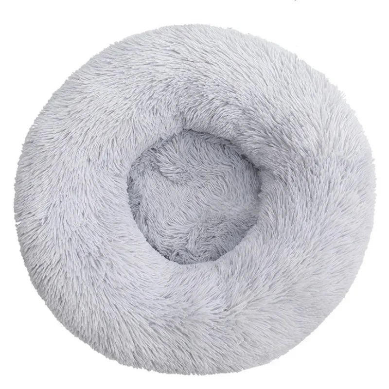 CalmNest Plush – Anti-Anxiety Round Dog Bed for Calming Comfort