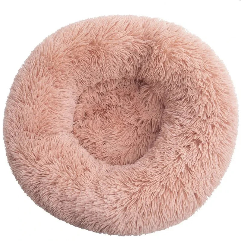 CalmNest Plush – Anti-Anxiety Round Dog Bed for Calming Comfort