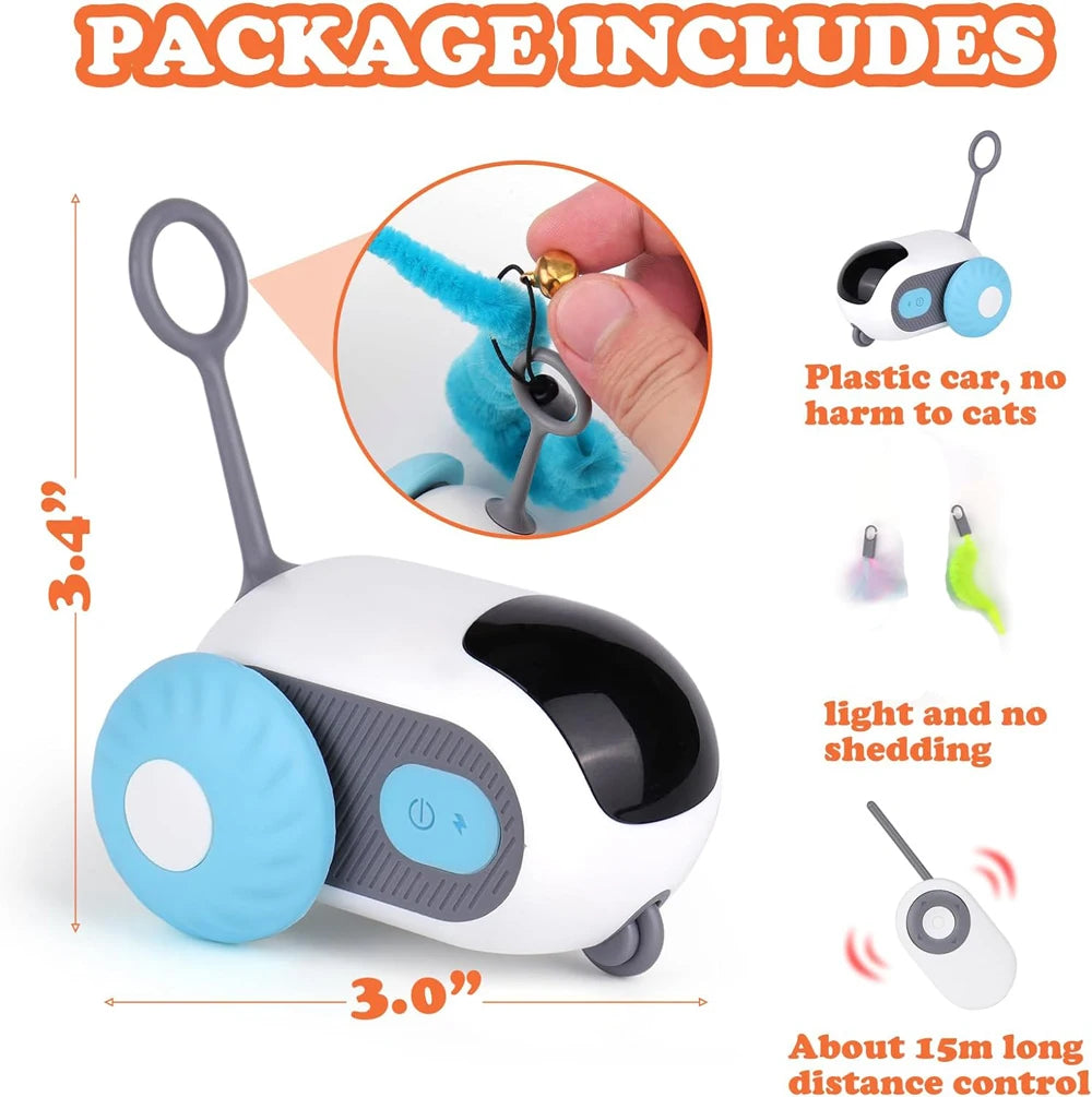 ChaseBuddy – Remote & Automatic Interactive Cat Toy for Engaging Play