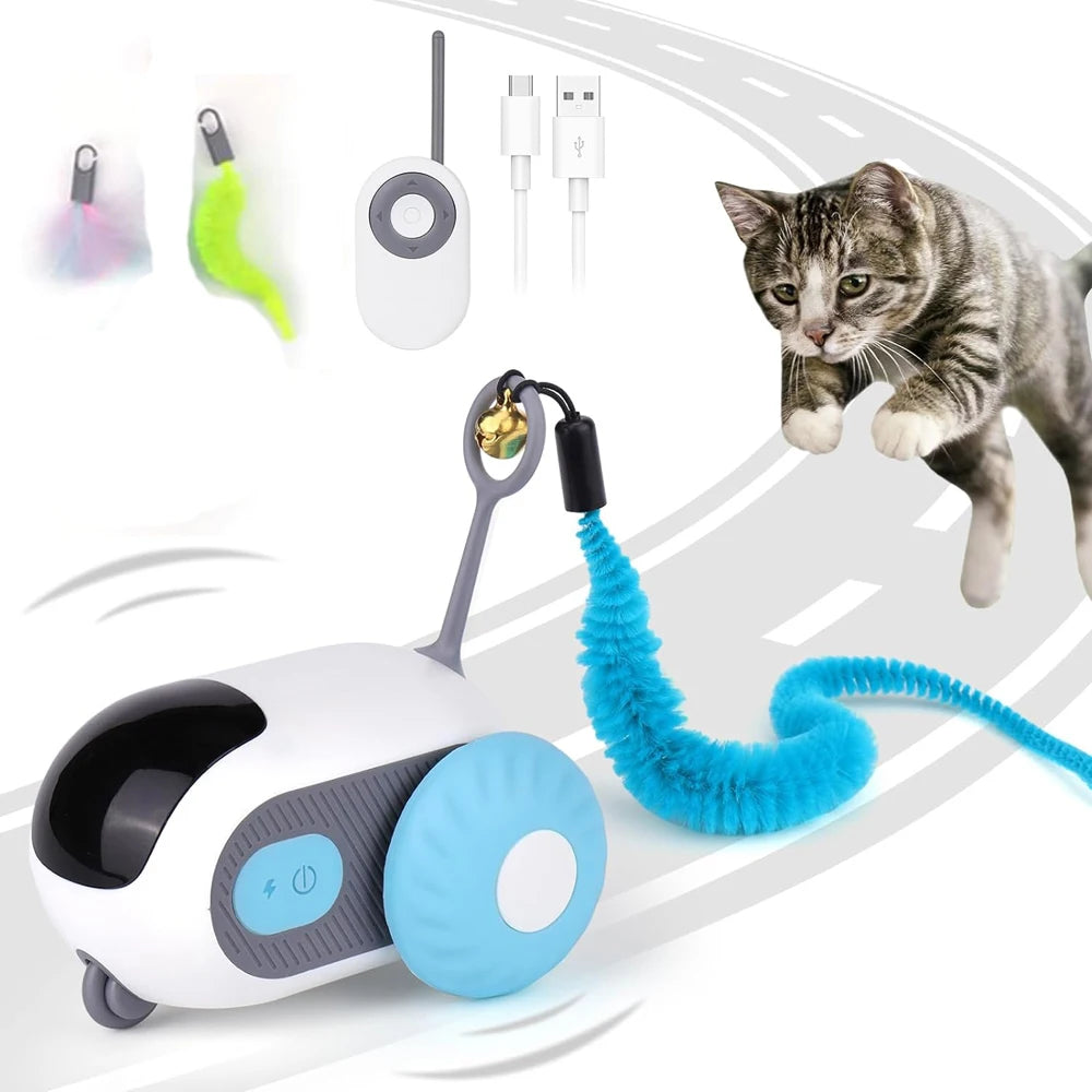 ChaseBuddy – Remote & Automatic Interactive Cat Toy for Engaging Play