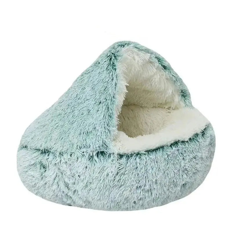 SnugShell™ Calming Winter Cave for Pets - PetYourLove - Anti-Anxiety pet Bed